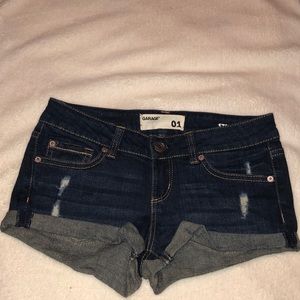 Garage jean shorts